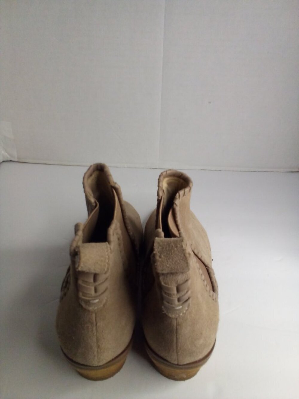 Jack Rogers Ankle Boots Women 6 Booties Suede Tan - Picture 3 of 6